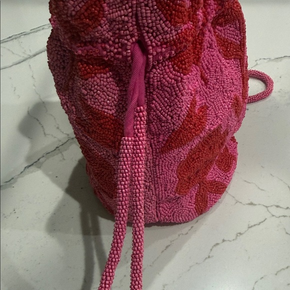Limited Edition Target X Kate Spade Rose Beaded Drawstring Bag - Picture 8 of 9